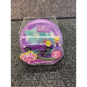 Vtg~Mattel~Polly Pocket Polly Wheels #5 Purple Color-vertible~NIP